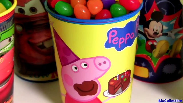 Disney Jelly Beans Surprise Birthday Peppa Pig Spiderman Mickey Mouse Clubhouse Cars Toys For Kids-oOagzep