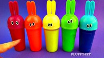 Learn Colors with Slime Bunny Surprise Toys for Kids Donald Duck Lalaloopsy Minions Shopkins-iOGL