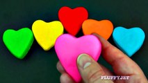 Learn Colors for Kids with Playdough Love Heart Surprise Toys Superheroes Spiderman Hulk Minions-QmUw5