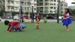 Beatifull Baby Elsa _ Baby Elsa Vs Spiderman In Realife _ Childrens Outdoor Playground-XOQ