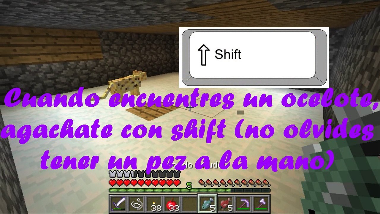Como domar un ocelote ♥Minecraft ♥ mi Gatito♥
