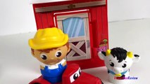 MEGABLOKS FARMHOUSE FRIENDS WITH THREE BLOCK BUDDIES FARMER CHICKEN COW TRACTOR WITH STOP MOTION-5m6