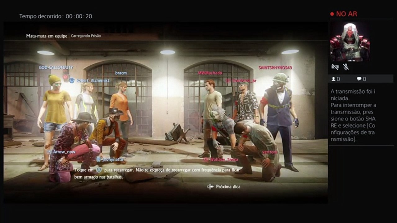Transmissão ao vivo do PS4 de GOD-CALLOFDUTY