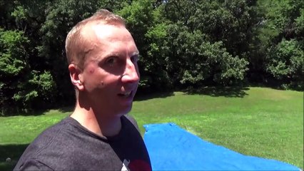 Giant Slip N Slide Party 'Toy Freaks Family Fails' Victoria Annabelle Freak Daddy-JZ