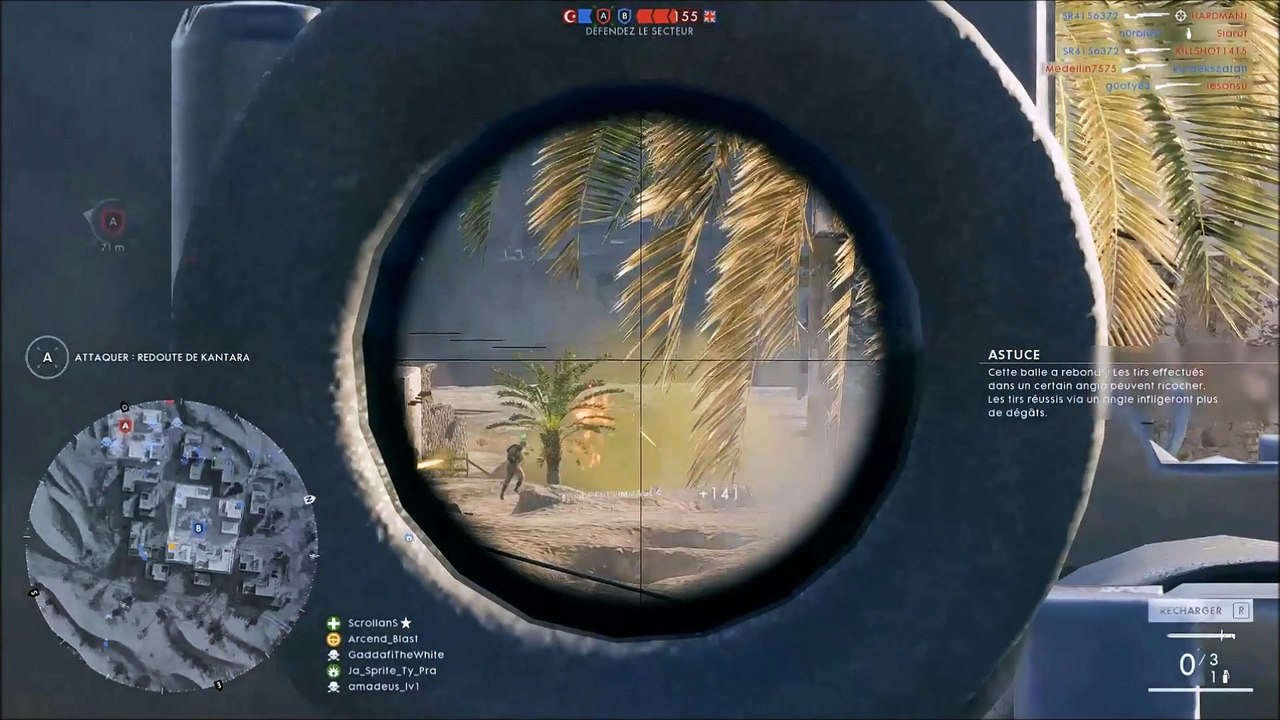 Battlefield 1 meilleur sniper gameplay#1