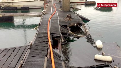 Saint-Malo. 22 bateaux coulés ou détruits au port des Bas-Sablons (Le Télégramme)