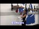 boxing champ oscar valdez on the speed bag EsNews Boxing
