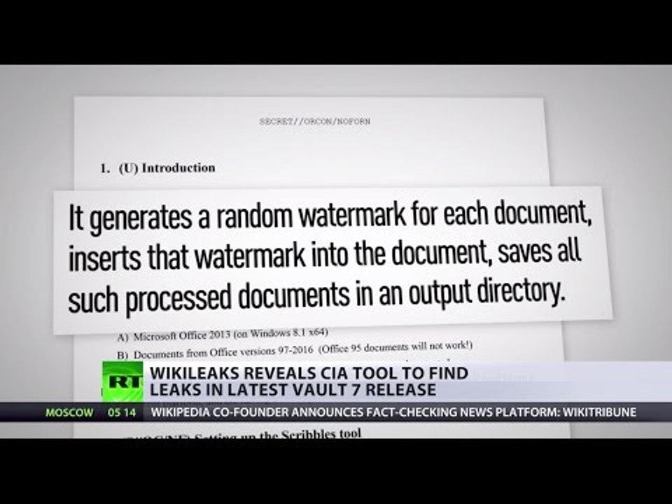 Vault 7: WikiLeaks reveals CIA tool to find leaks