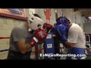 Sparring Slick Boxer (USA) vs Brawler (Russia )EsNews Boxing