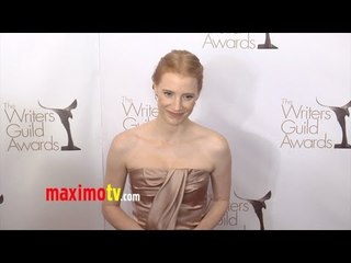 Jessica Chastain 2013 Writers Guild Awards Red Carpet ARRIVALS