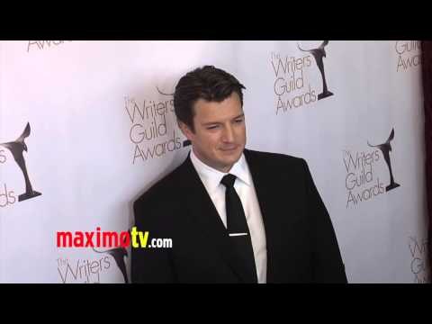 Nathan Fillion 2013 Writers Guild Awards Red Carpet ARRIVALS