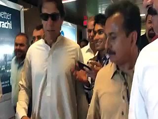 Imran Khan reach Karachi for Huqooq e Karachi march