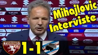 Torino-Sampdoria 1 - 1 Mihajlovic,Giampaolo,Silvestre,Iturbe.Interviste Rai post 29.04.2017 HD