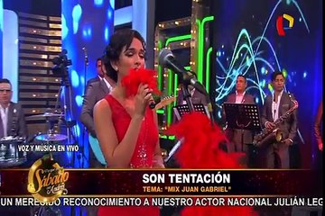 Son Tentación encandiló con su presencia en Porque Hoy es Sábado