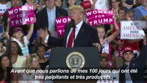 Donald Trump célèbre 100 jours 