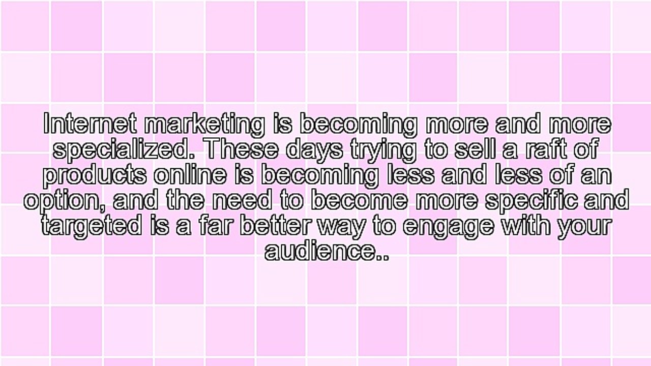 Niche Marketing Advice