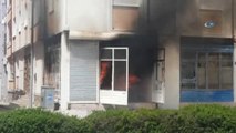 Baloncu Dükkanında Yangın Çıktı, Patlamalar Korkuttu