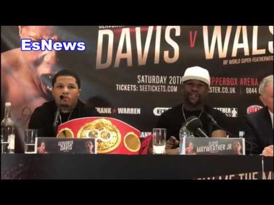 Floyd Mayweather - Gervonta Tank Davis vs Liam Walsh Full Press Conference EsNews Boxing