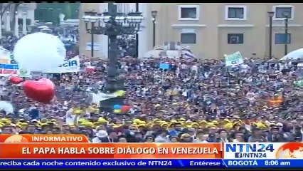 Papa Francisco vuelve a pronunciarse sobre Venezuela y pide con urgencia evitar más violencia