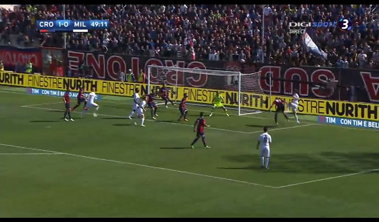 Cristian Zapata Goal HD - Crotone 1-1 AC Milan - 30.04.2017
