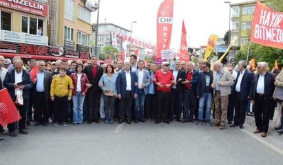 CHP'li vekillerden 1 Mayıs korteji