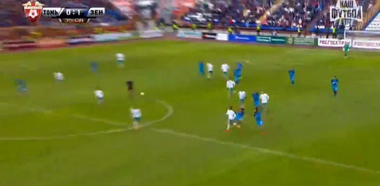 Oleg Shatov Goal HD -Tom Tomsk 0-1 Zenit St. Petersburg 01.05.2017