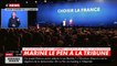 Marine Le Pen pointe du doigt Emmanuel Macron