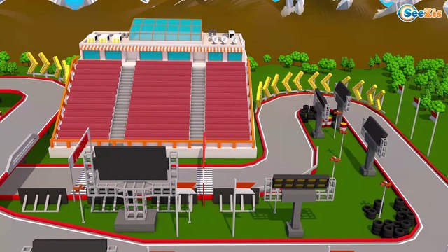 Cars Toys - Fantastic Racing 3D Cars Cartoon for Kids - Learn Colors