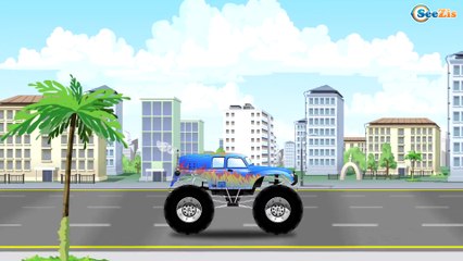 1 HOUR TRUCK VIDEO FOR Children Cement Mixer Truck & Trucks w Crane Bip Bip Cars for Kids