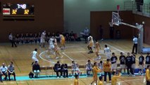 延岡学園vs八王子(3Q)高校バスケ 2016 KAZU CUP