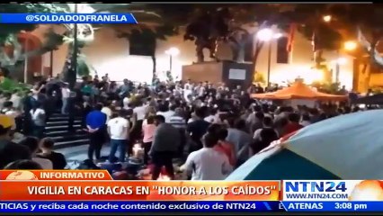Estudiantes venezolanos honraron memoria de los caídos en protestas con marcha y vigilia