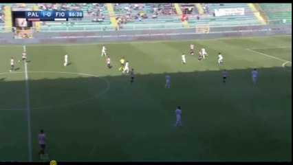 Davide Astori Red Card - Palermo vs Fiorentina 1-0  30.04.2017 (HD)
