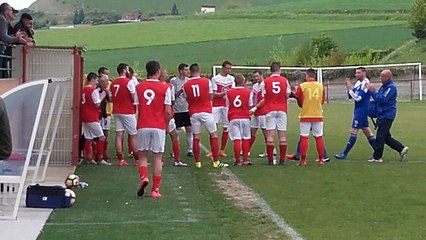 Haie d'honneur aux champions