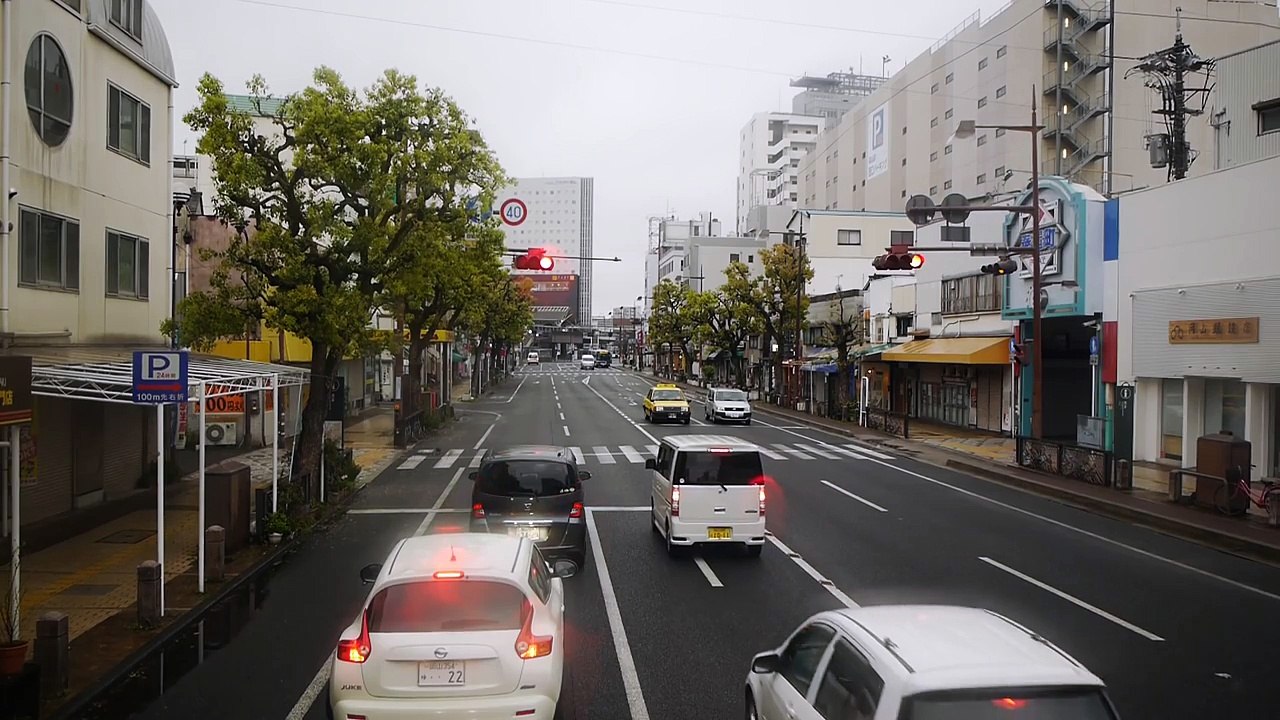 中国JRバス 京浜吉備ドリーム号 前面展望 龍野西サービスエリア～岡山駅西口・倉敷駅北口 part 2/2