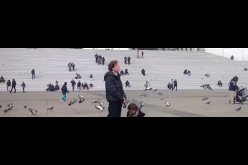 Sokak ortasında durup 3 saat havlayan sanatçı