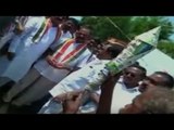Pigeon stuffed in Rocket and fired to welcome Congress leader