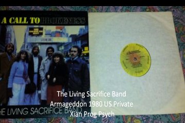 The Living Sacrifice Band "Armageddon" 1980 US Private Xian Prog Psych