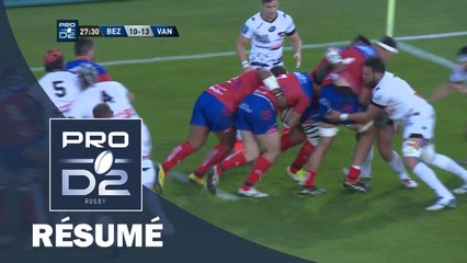 PRO D2 - Résumé Béziers-Vannes: 43-40 - J29 - Saison 2016/2017