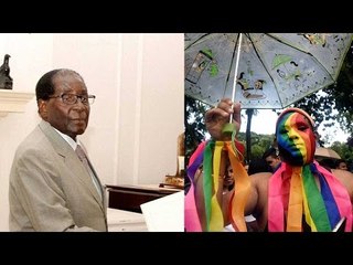 Zimbabwe's President Robert shouts "We are not gays" during UN speech