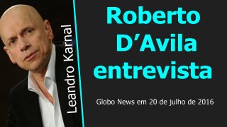 Roberto DAvila entrevista o historiador Leandro Karnal