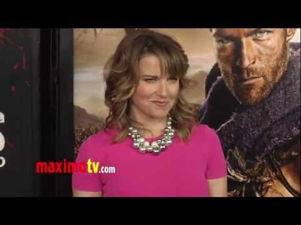 Lucy Lawless "SPARTACUS War Of The Damned" Premiere Red Carpet ARRIVALS