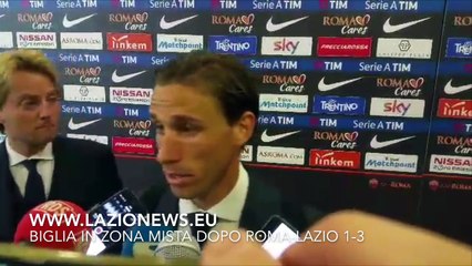 Roma-Lazio, le parole di BIGLIA in mixed zone