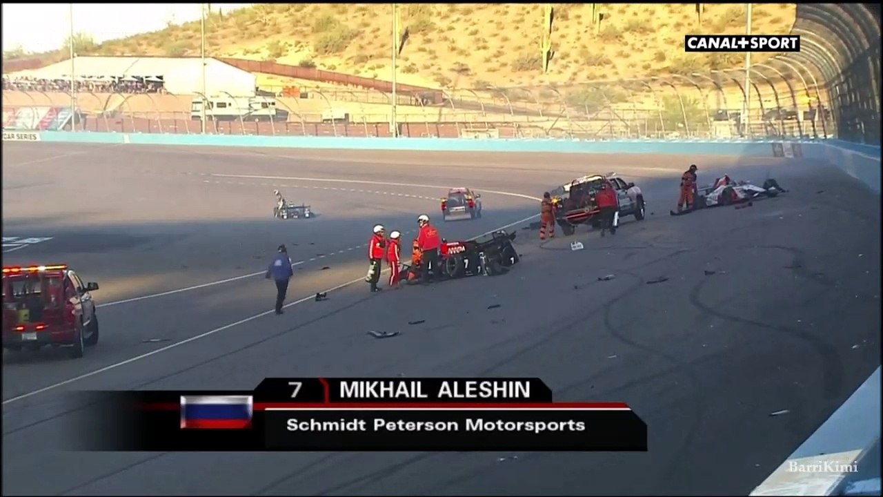IndyCar Phoenix 2017 Start Big Crash