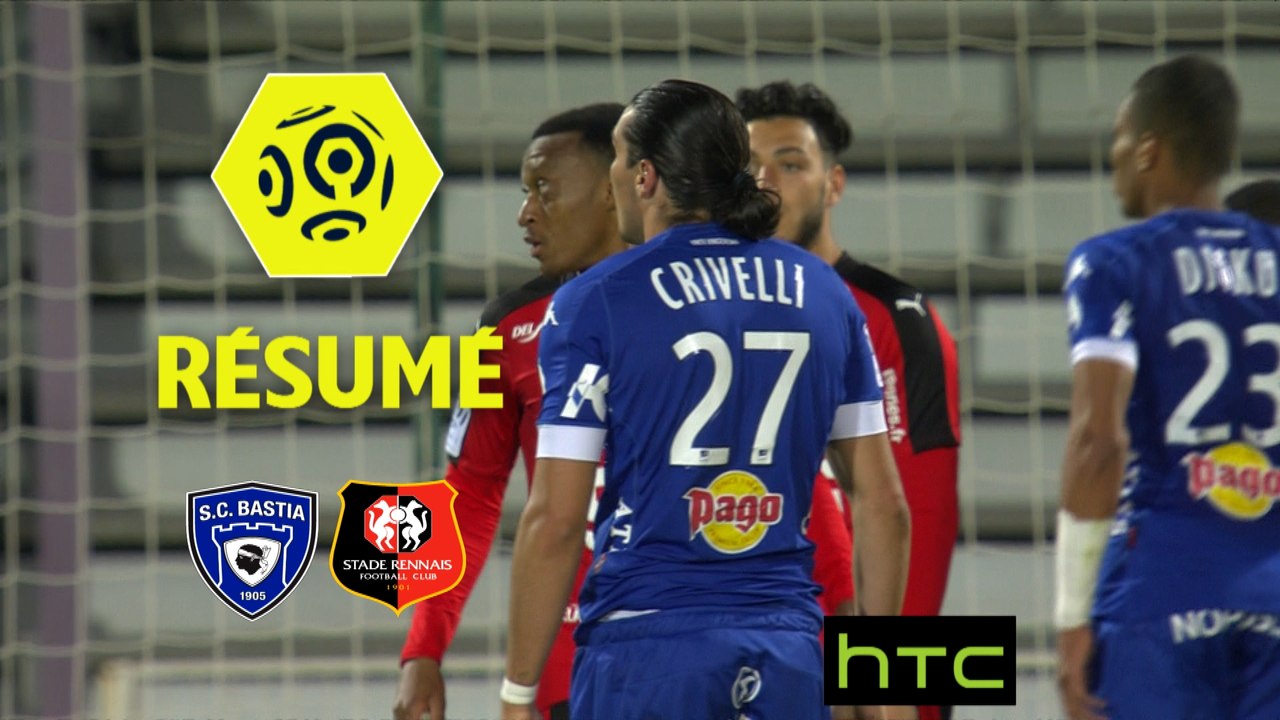 SC Bastia - Stade Rennais FC (1-0)  - Résumé - (SCB-SRFC) / 2016-17