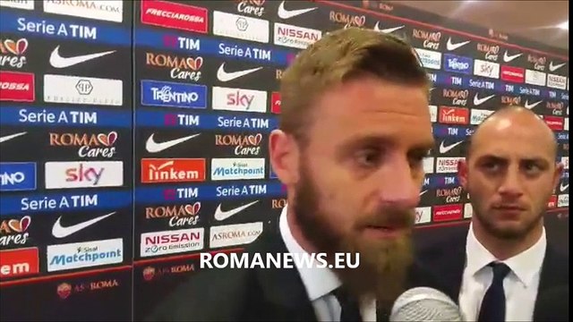 Roma-Lazio 1-3, De Rossi in zona mista