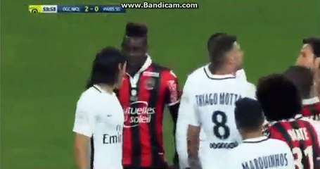 Nice-PSG : Dispute Cavani et Balotelli 30-04-2017