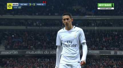 Angel Di Maria RED CARD - Nice 3-1 PSG - 30.04.2017