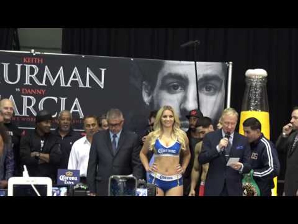 danny garcia vs keith thurman weigh in EsNews Boxing