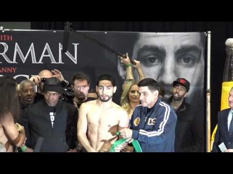 wow very heated faceoff danny garcia vs keith thurman EsNews Boxing