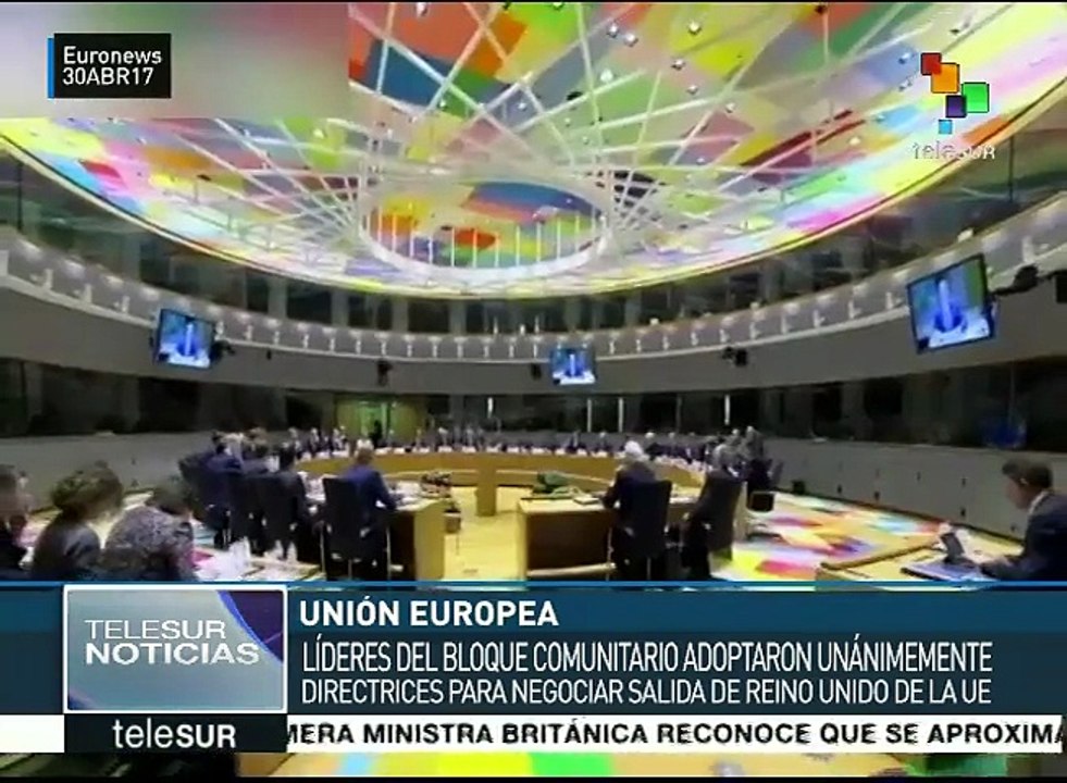 Aprueban líderes de la UE directrices para negociar el Brexit